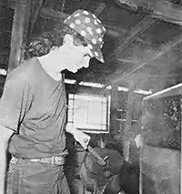 
Ric Moorhouse at his forge.

